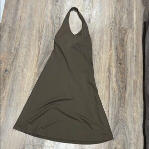 Patagonia Halter Dress, Brown, medium, midi